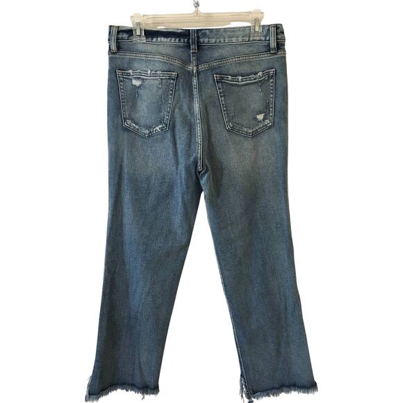 Silver Jeans Company Vintage Ankle Sraight W29/L27 Distressed Frayed Step Hem - Picture 2 of 7